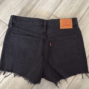 Black Denim Shorts